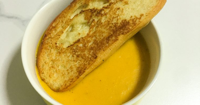 Pumpkin, carrot, ginger soup